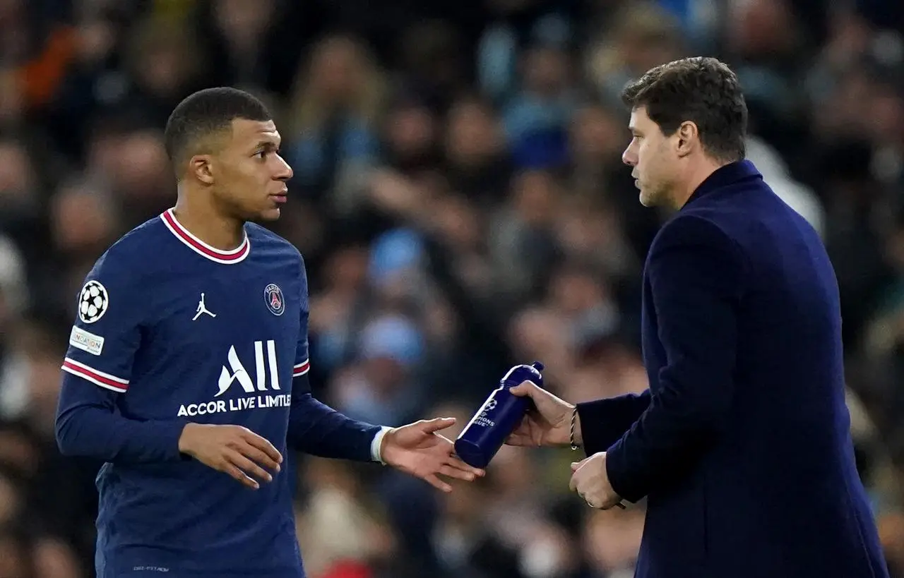 Kylian Mbappe and Mauricio Pochettino