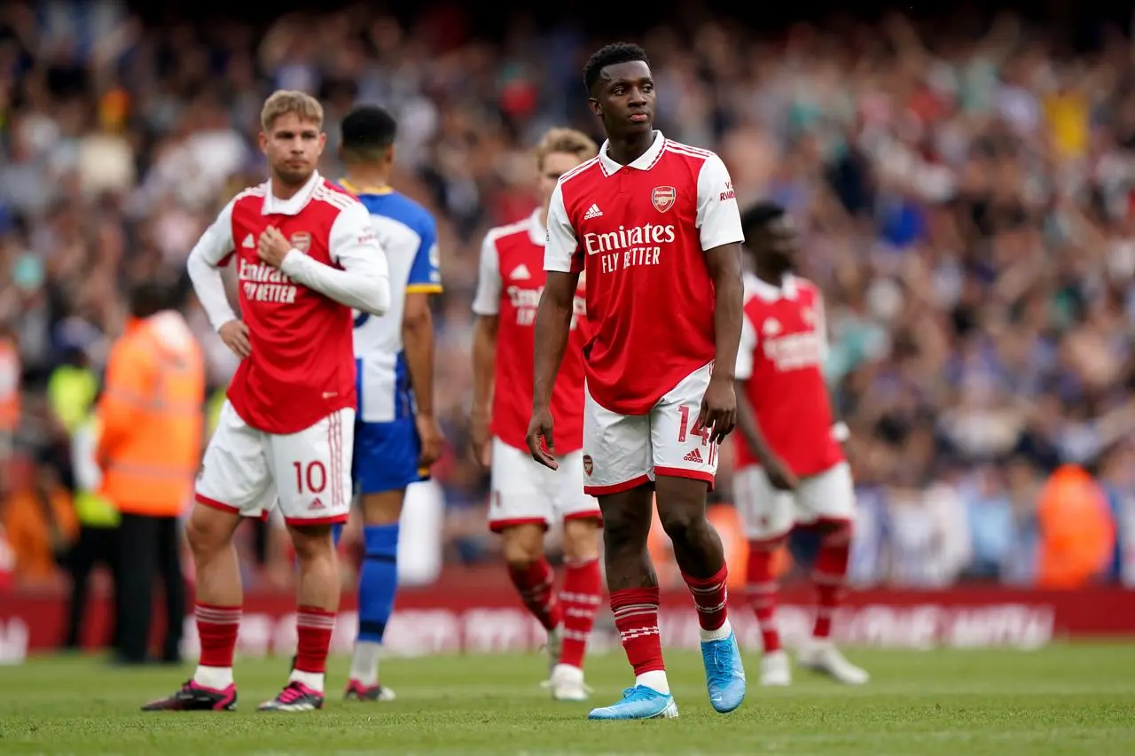 Arsenal were blown away by Brighton in the second half 