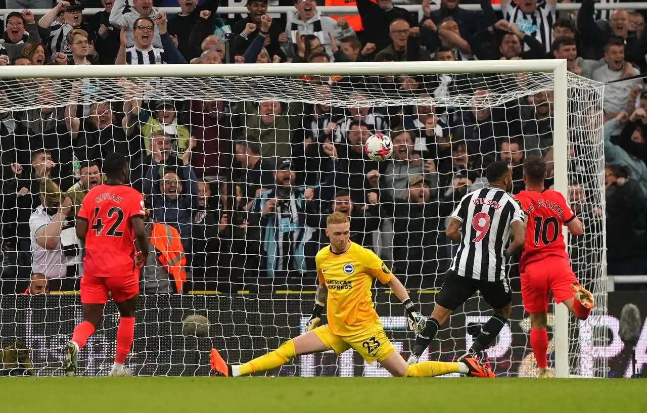 Callum Wilson (second right) was on the scoresheet late on 