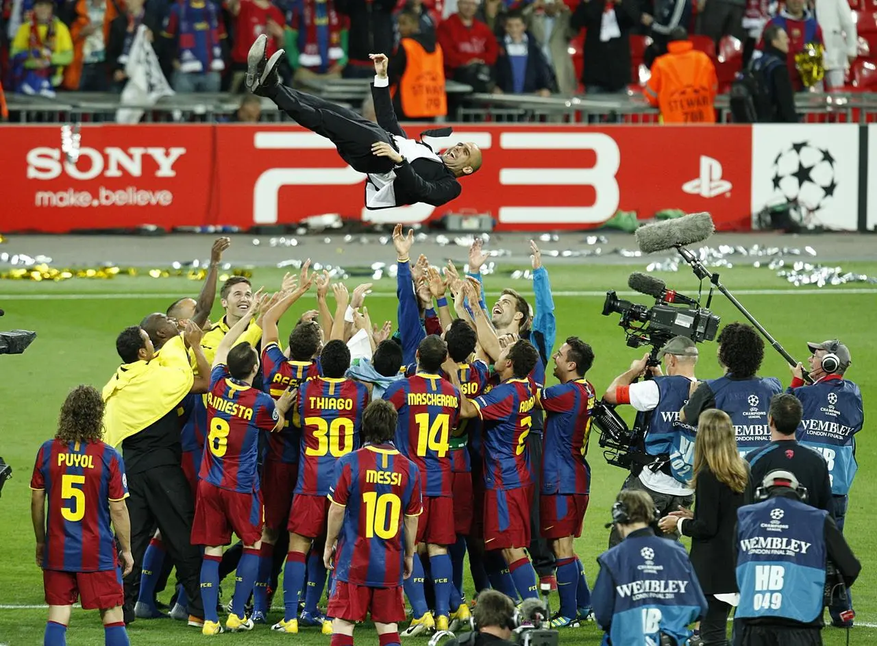 Pep Guardiola won his second Champions League in three years as a manager 