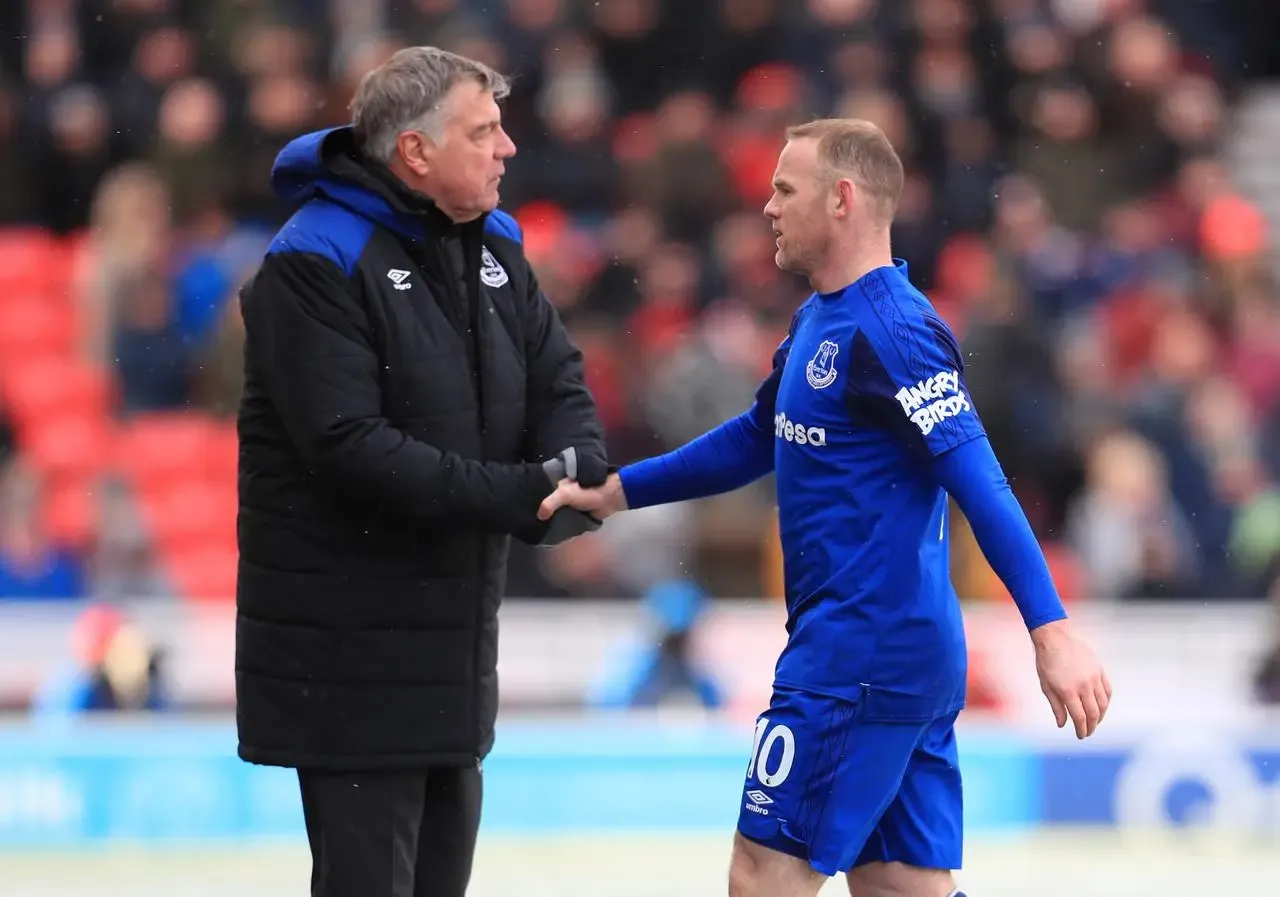 Sam Allardyce and Wayne Rooney