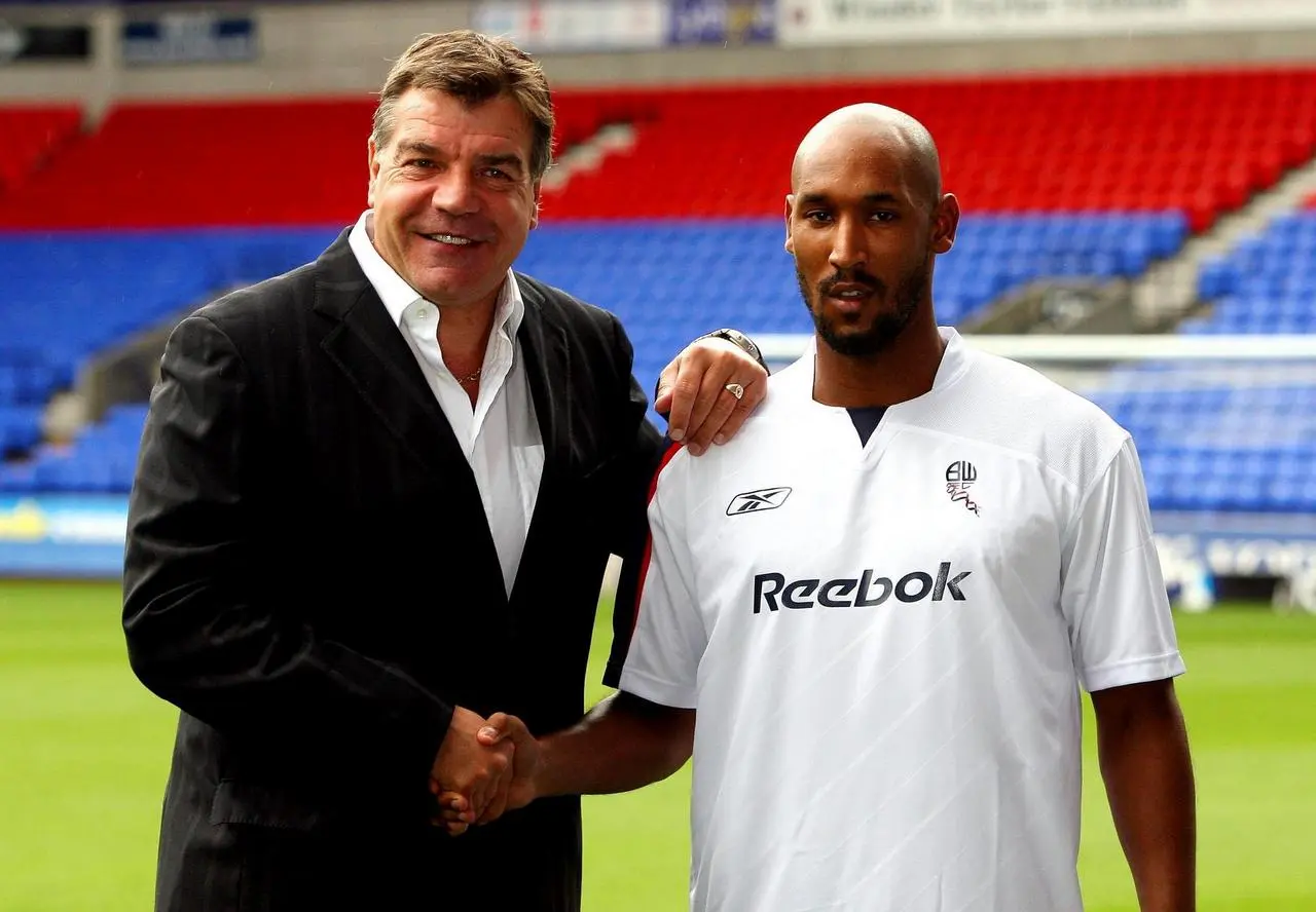 Sam Allardyce and Nicolas Anelka