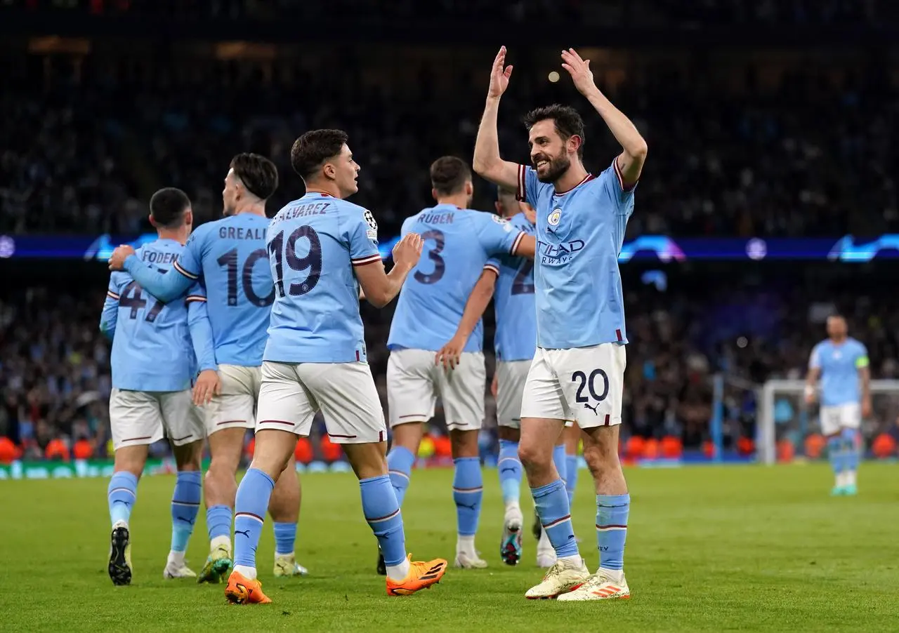 Manchester City celebrate