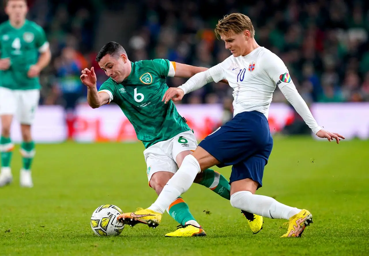 Josh Cullen (left) has become a fixture in Stephen Kenny's midfield