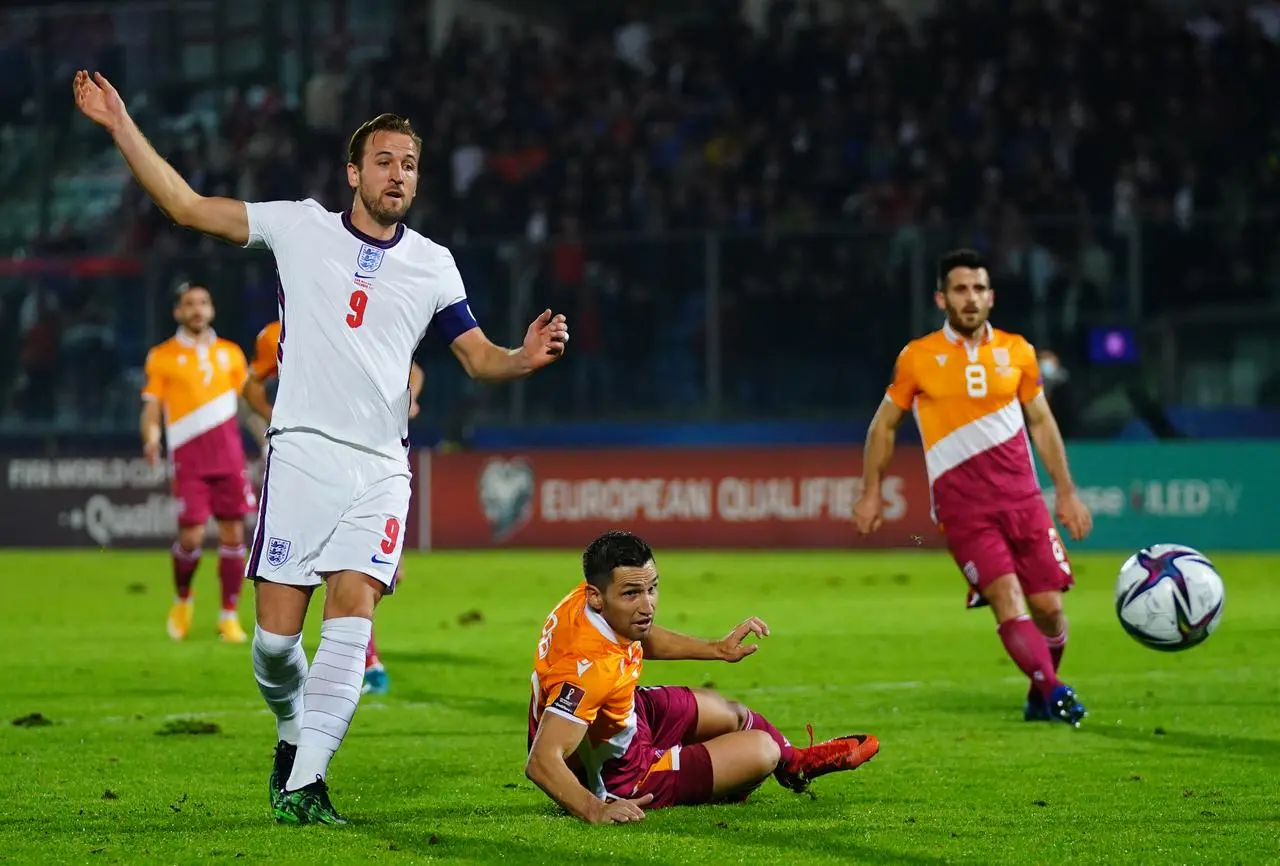 Harry Kane scores for England against San Marino