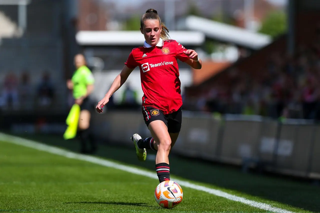 Toone in action for Manchester United, whose season finished on May 27 (Barrington Coombs/PA)