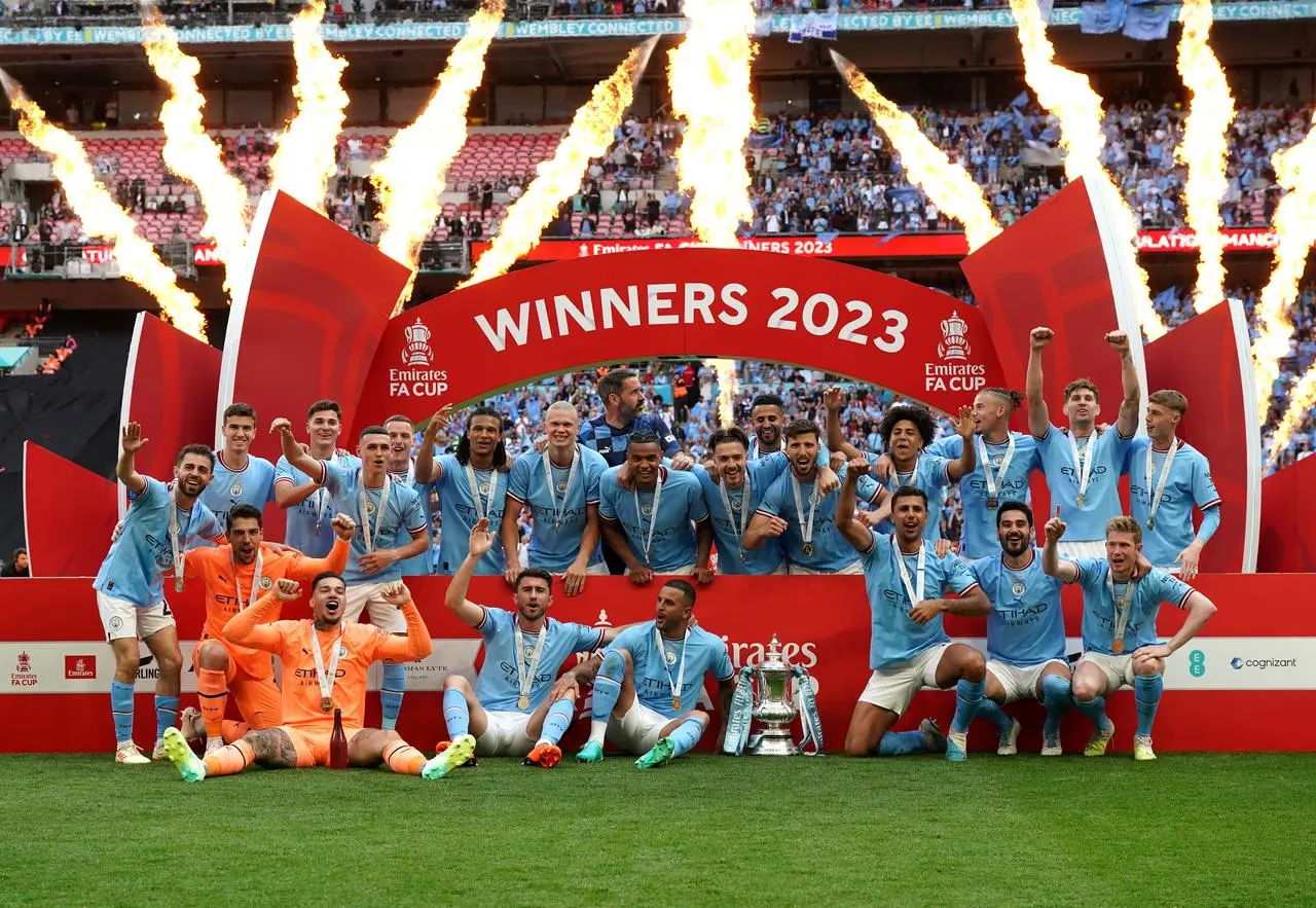 Manchester City celebrate