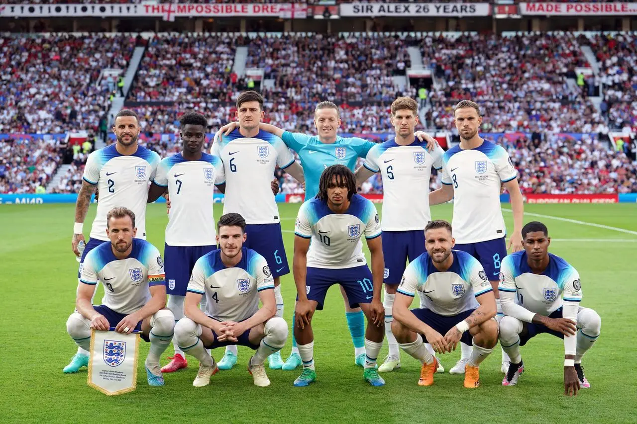 England's starters boasted 590 caps between them against North Macedonia