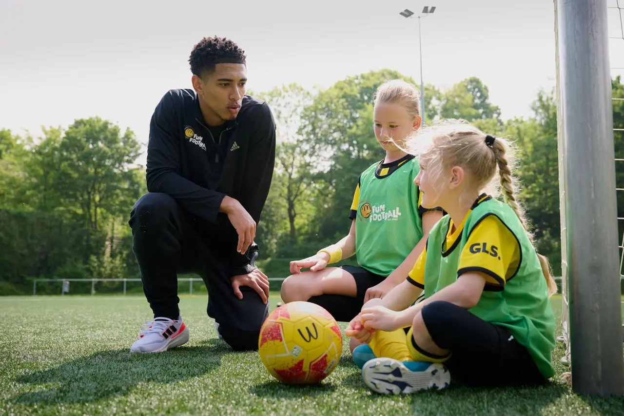 Jude Bellingham is an ambassador for the McDonald’s Fun Football programme