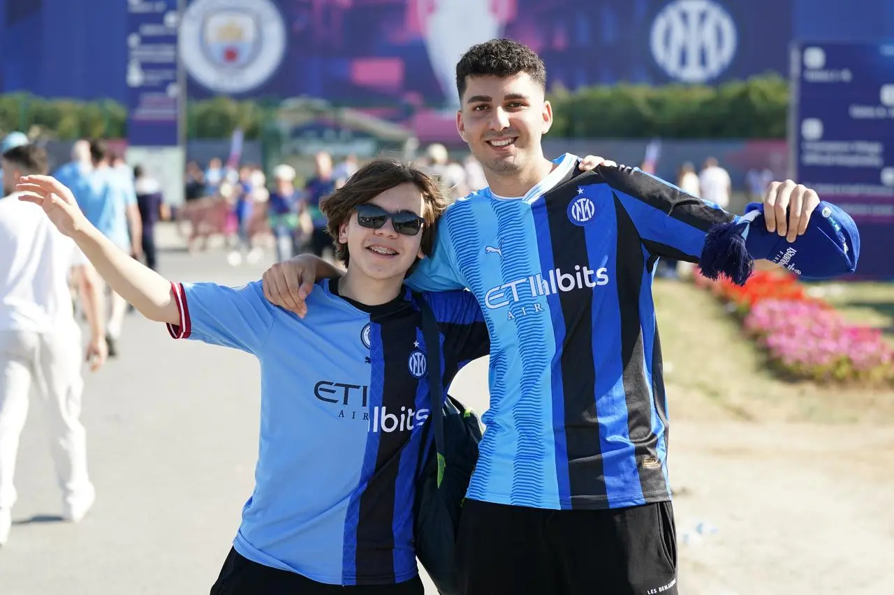 Fans at the Champions League final