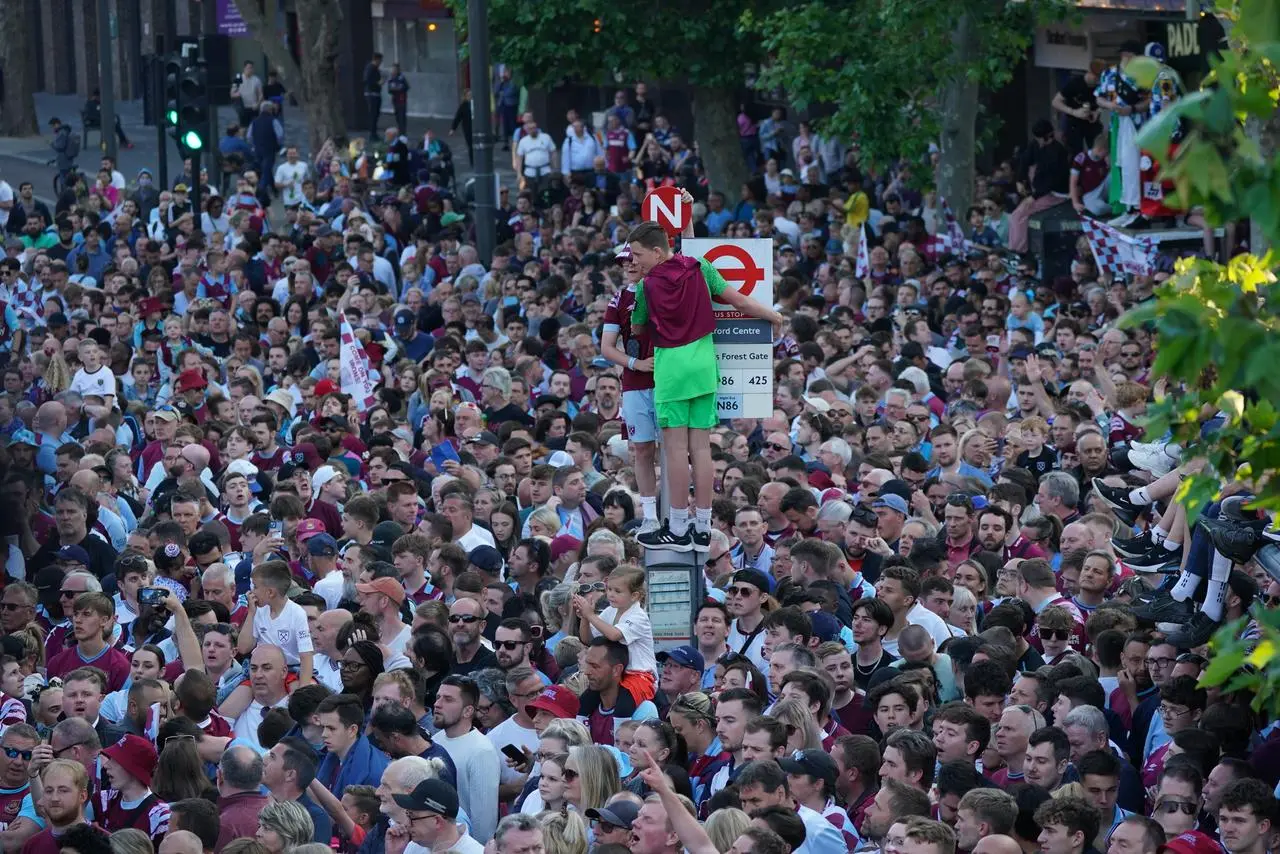 West Ham fans turned up in their numbers to see their heroes 