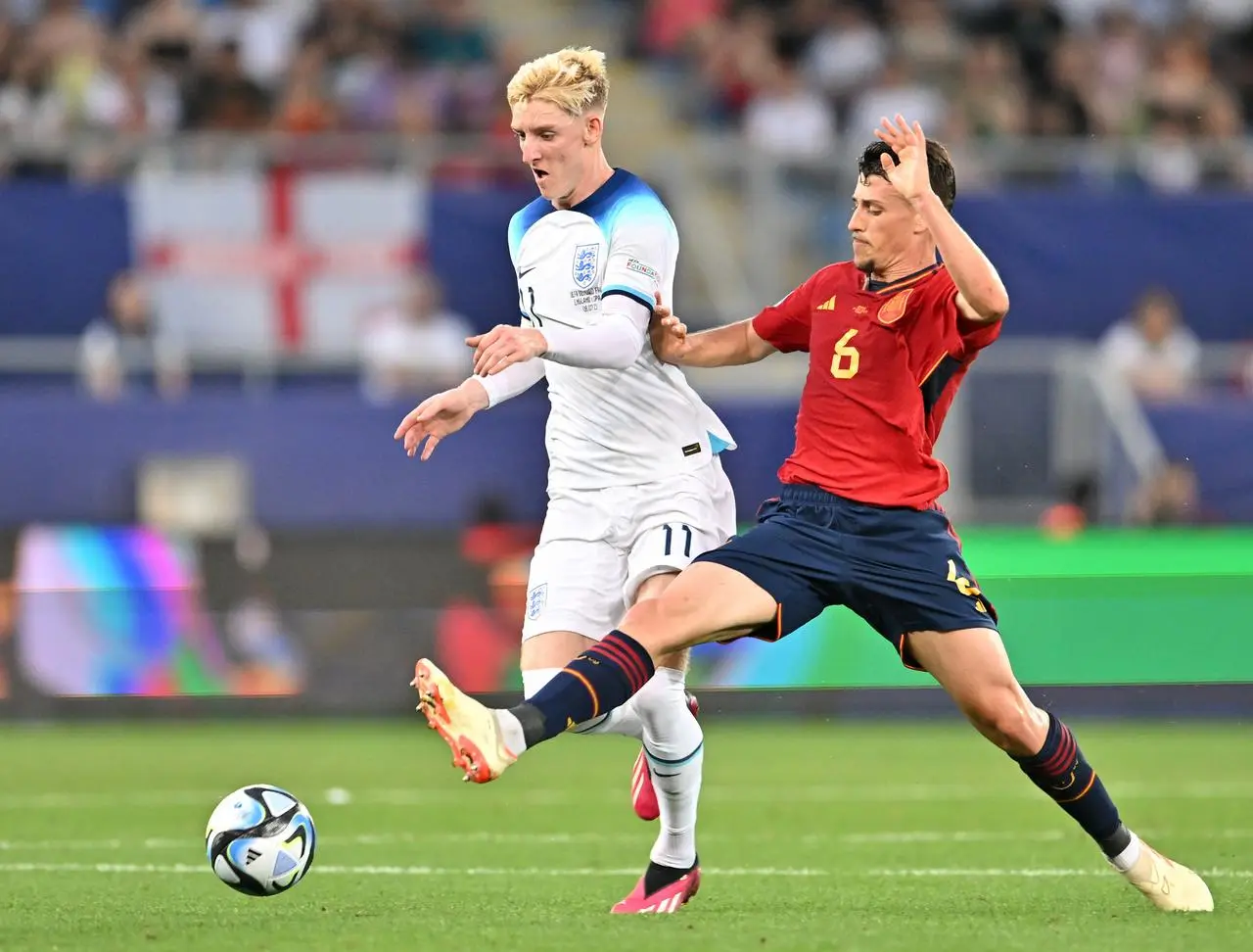 England’s Anthony Gordon (left) was named Player of the Tournament