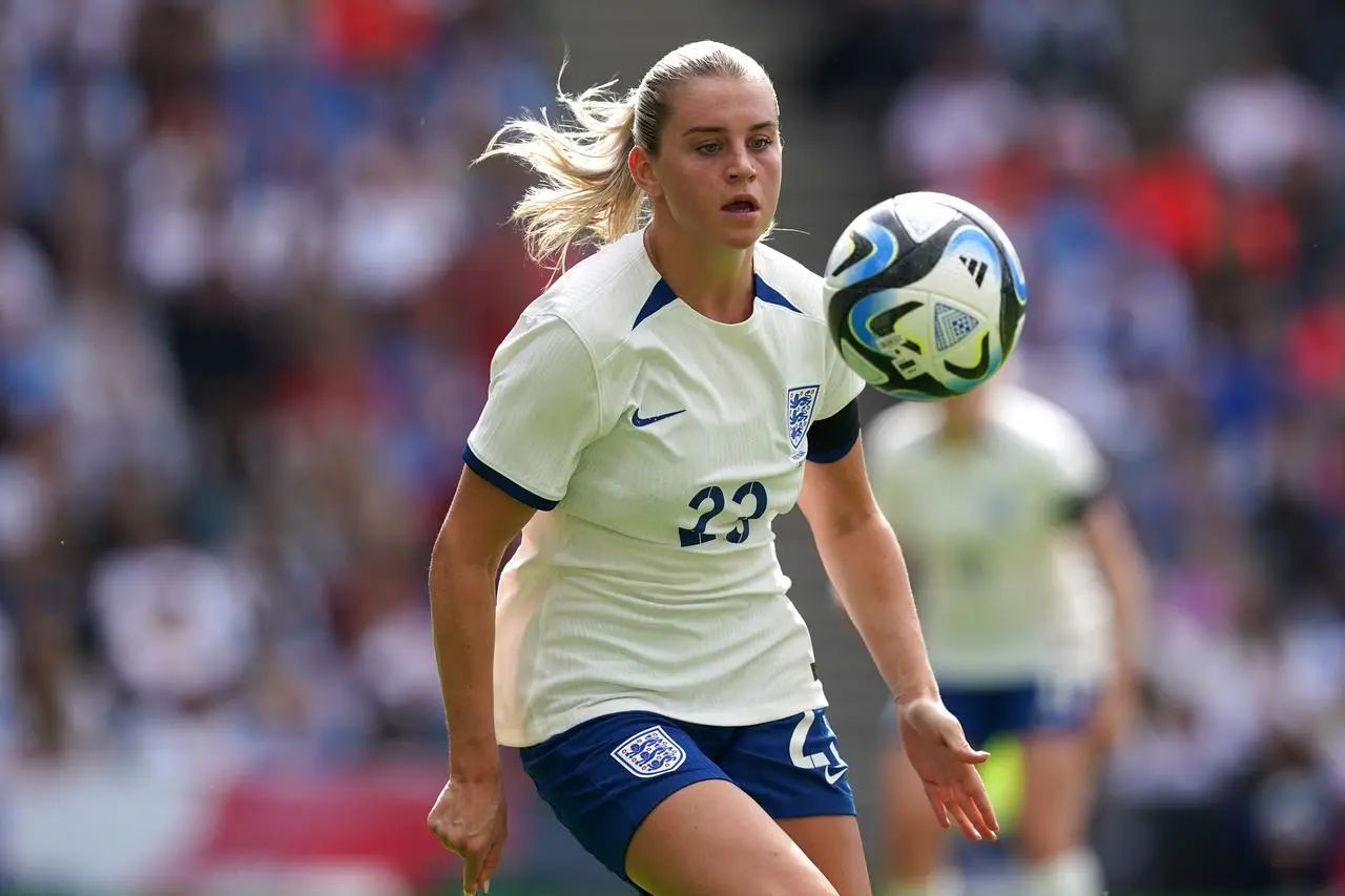 Alessia Russo in action against Portugal (Martin Rickett/PA)