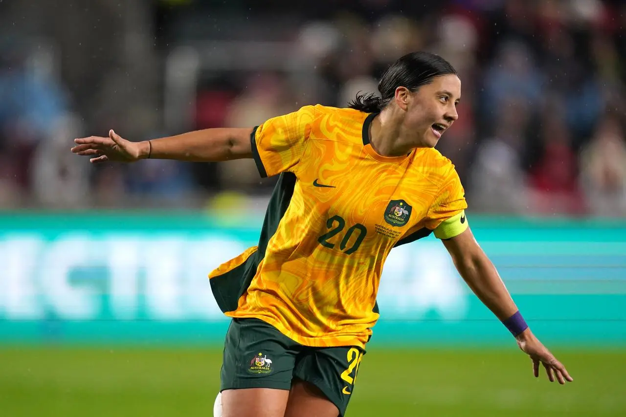 Australia’s Sam Kerr is not worried by the weight of expectation