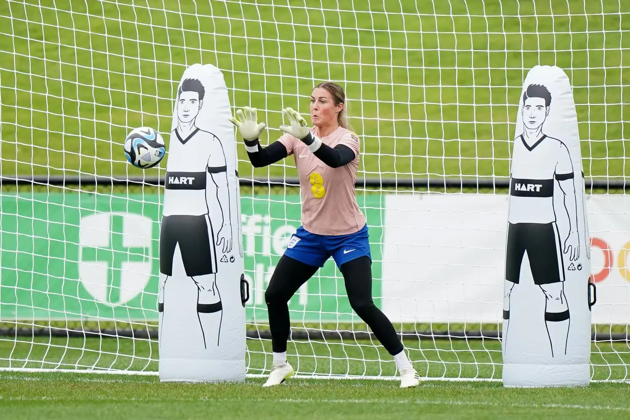 Mary Earps during a training session at the Sunshine Coast Stadium, Queensland 