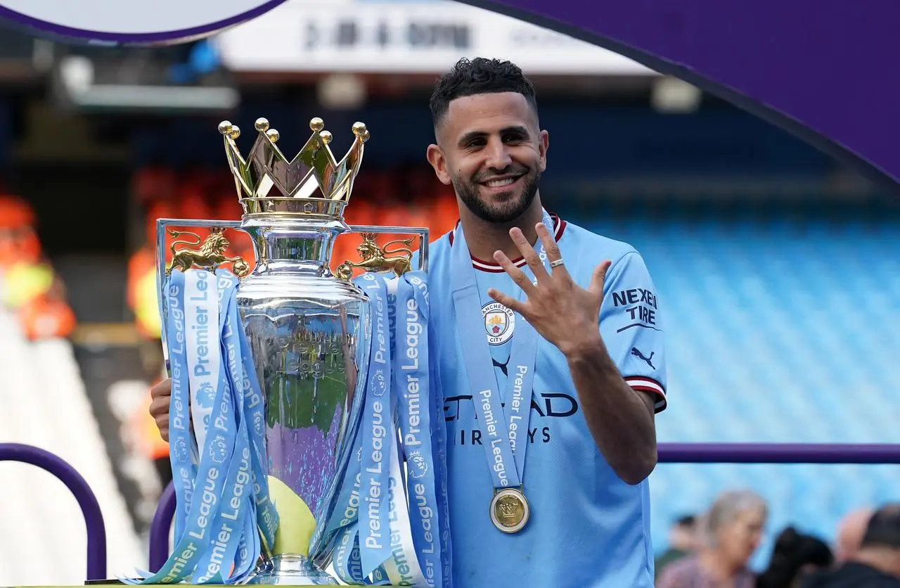 Mahrez won 10 major trophies during five years at Manchester City, including four Premier League titles