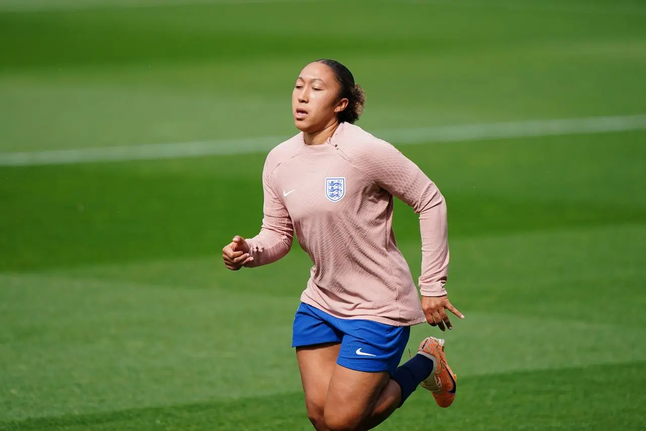 Lauren James during England training