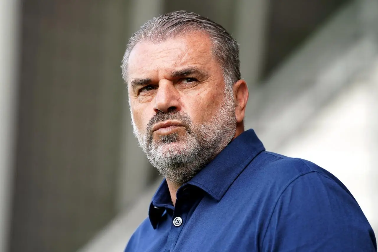 Ange Postecoglou on the touchline