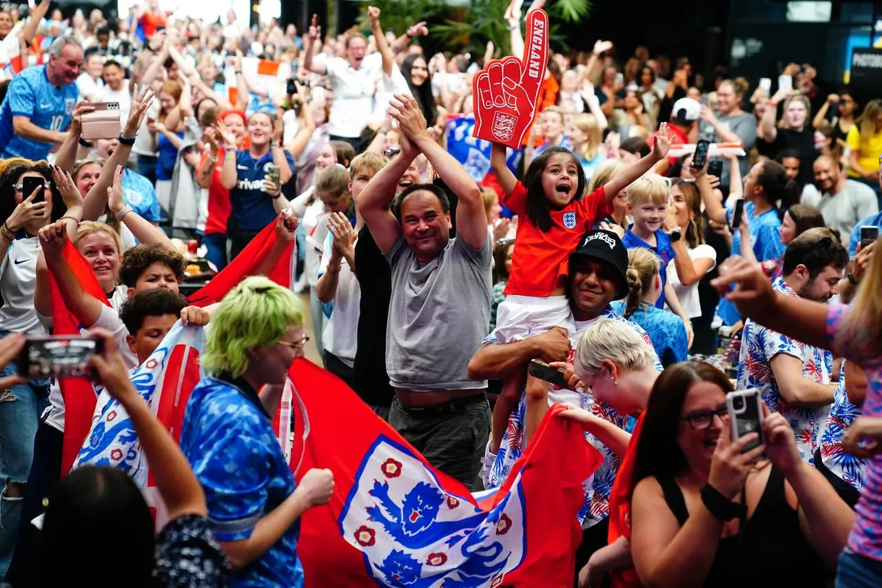 England fans celebrate