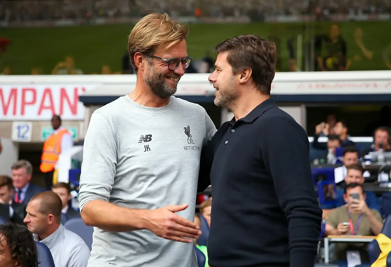 Jurgen Klopp, left, and Mauricio Pochettino are set to face off again (Steve Paston/PA)