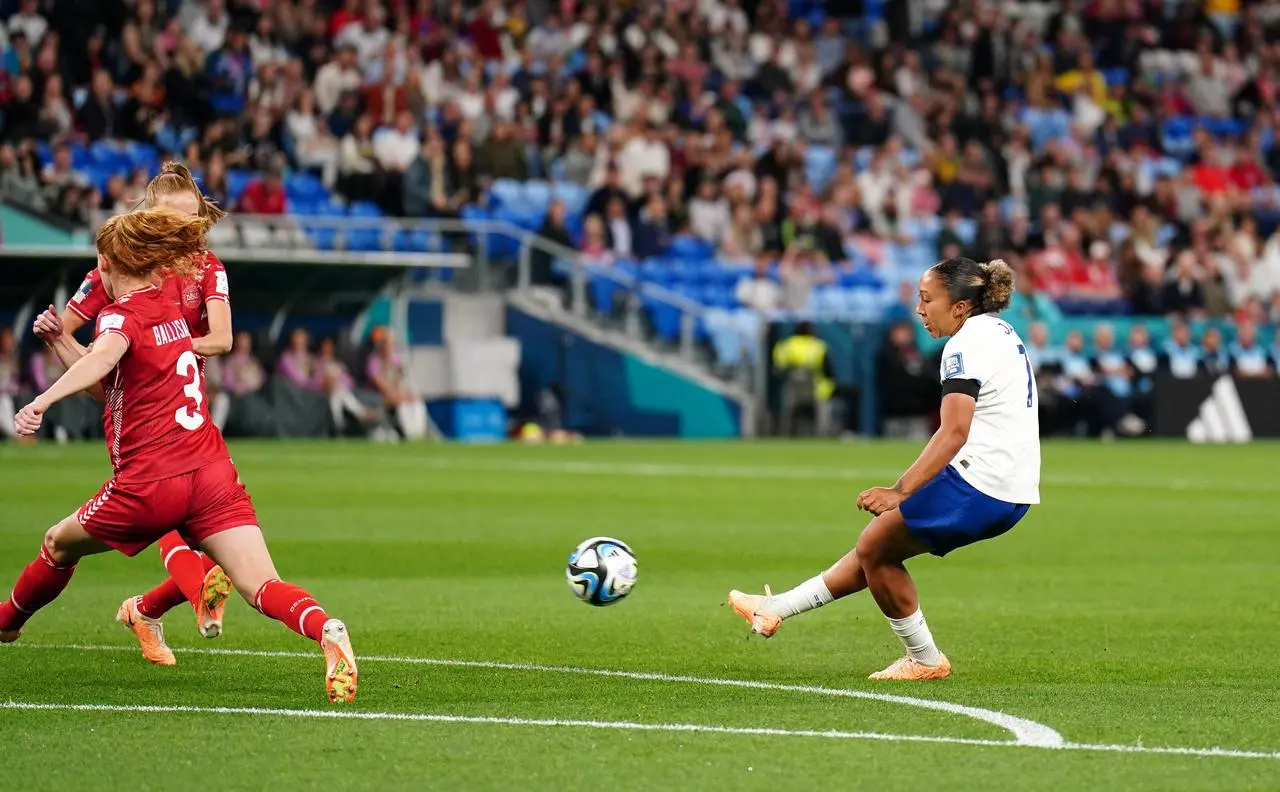 James scores the winner in England's second group game against Denmark (Zac Goodwin/PA)