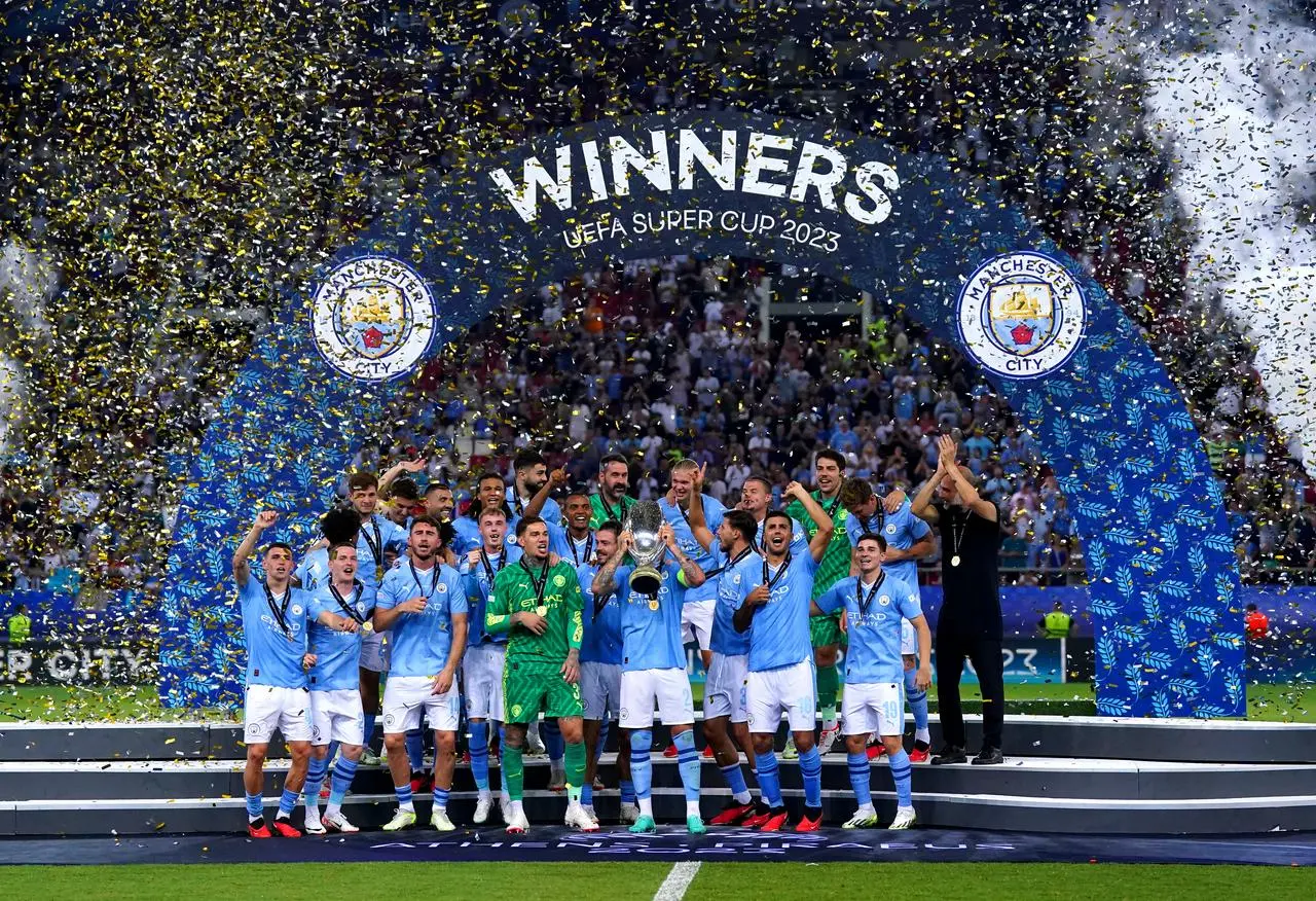 Manchester City celebrate