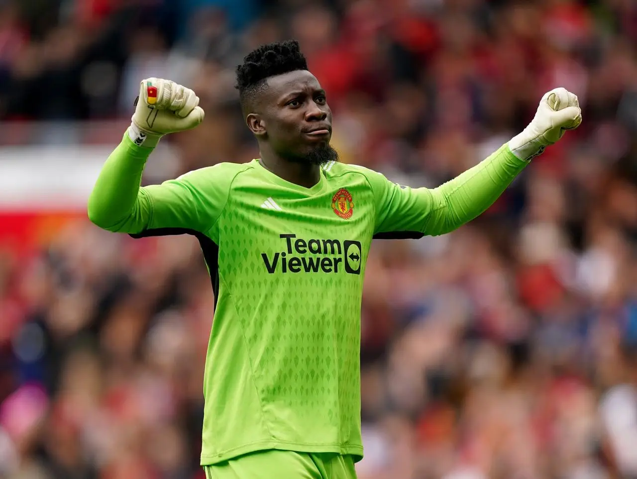 Manchester United goalkeeper Andre Onana 