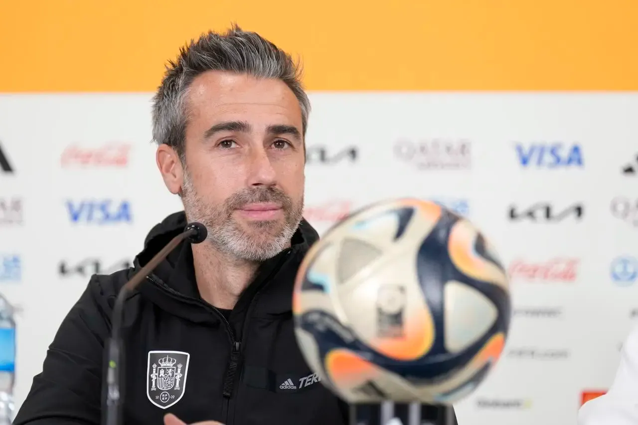 Spain’s head coach Jorge Vilda at a press conference