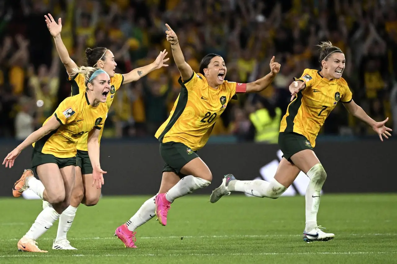 Australia defeated France after a penalty shootout (Darren England/AP)