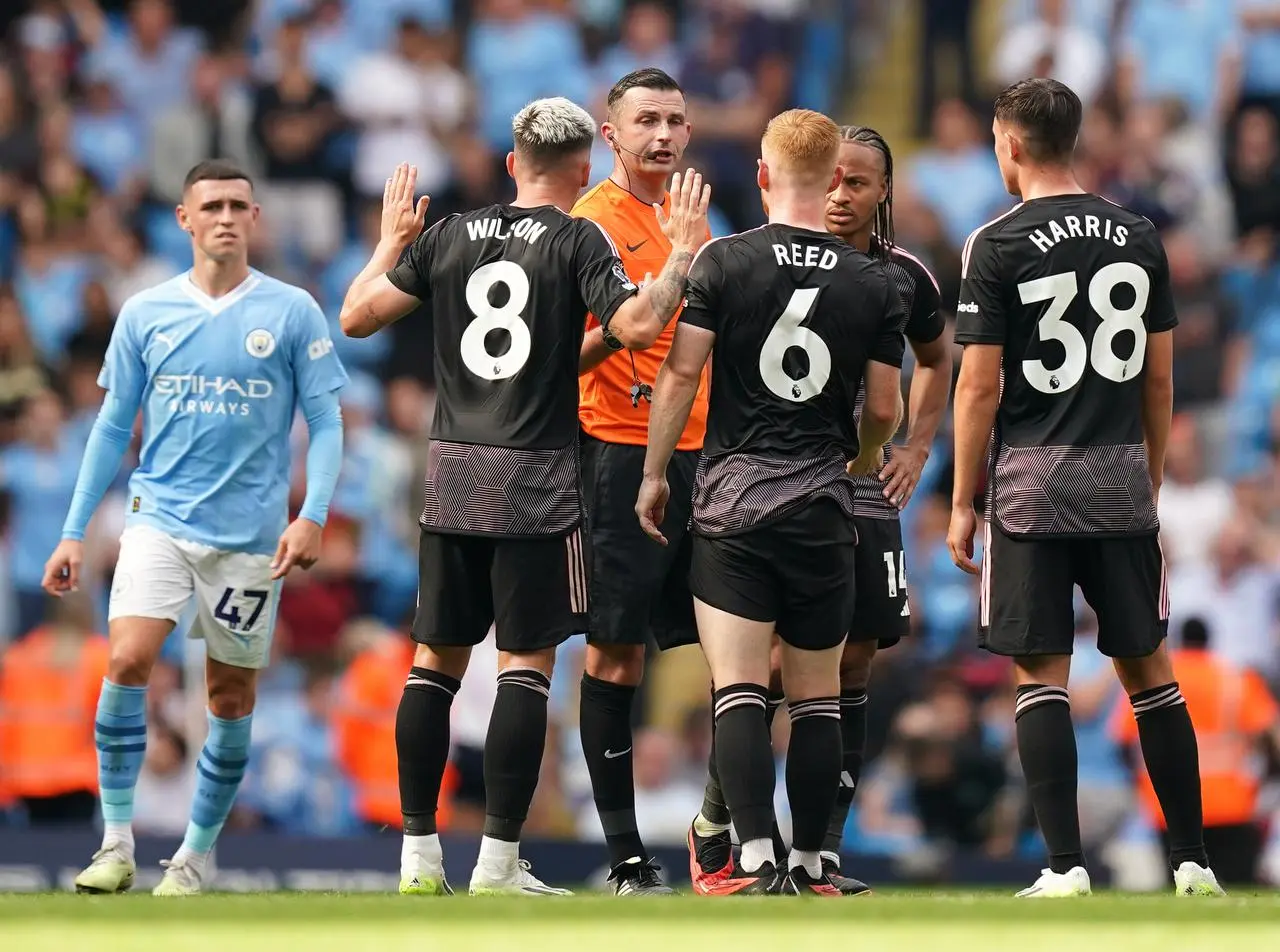 Fulham were not happy Nathan Ake's goal was allowed to stand