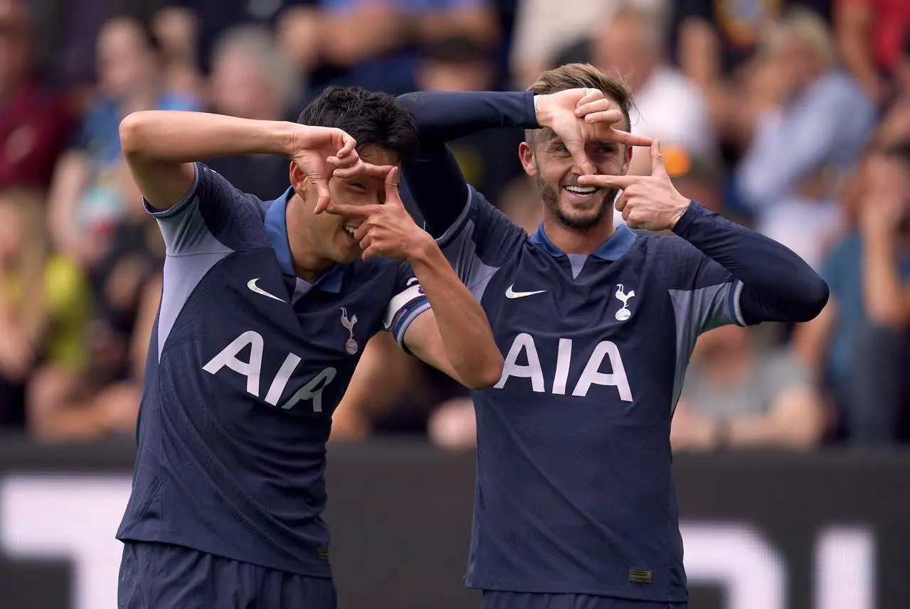 Son Heung-min and James Maddison