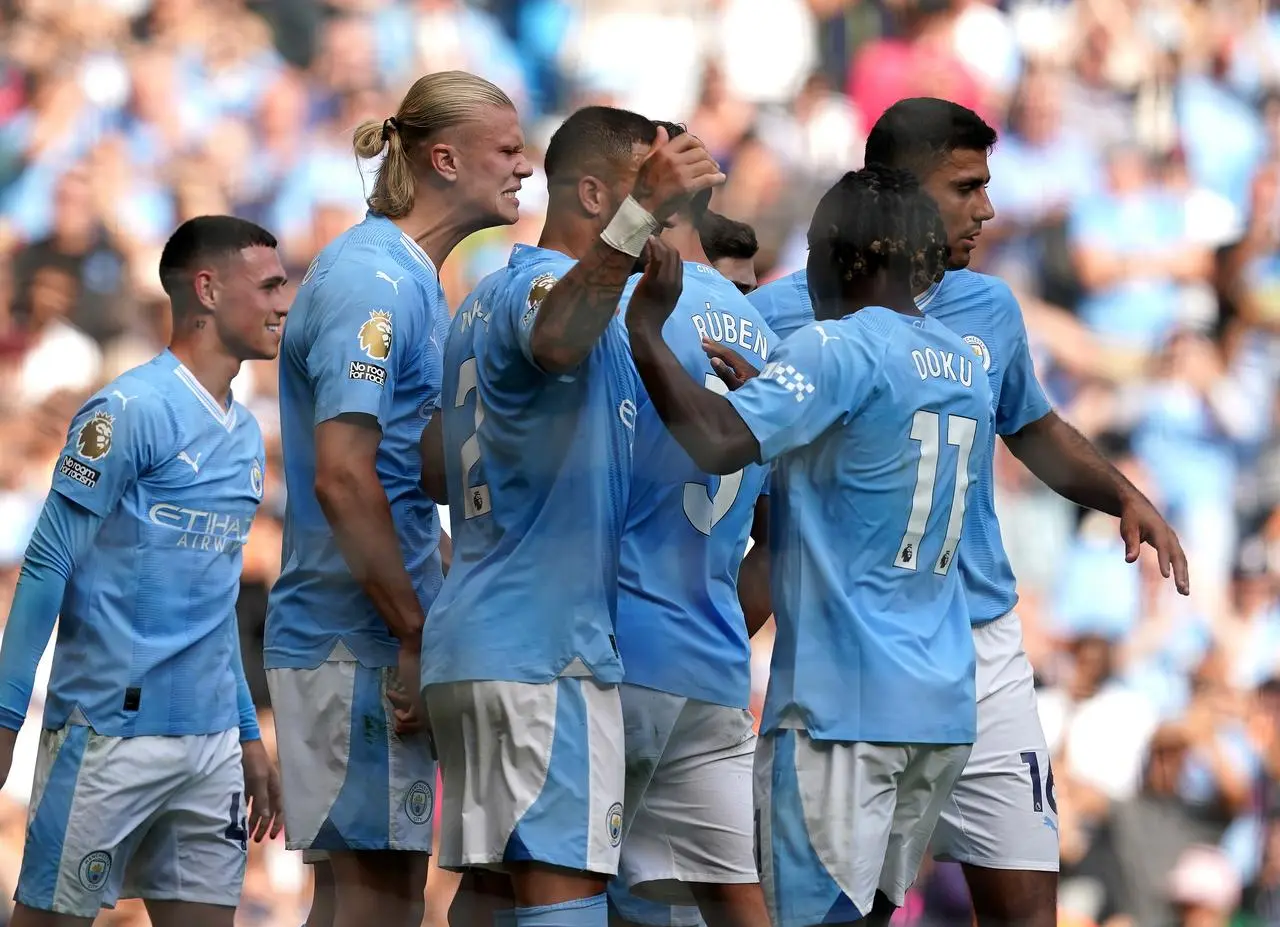 Manchester City celebrate