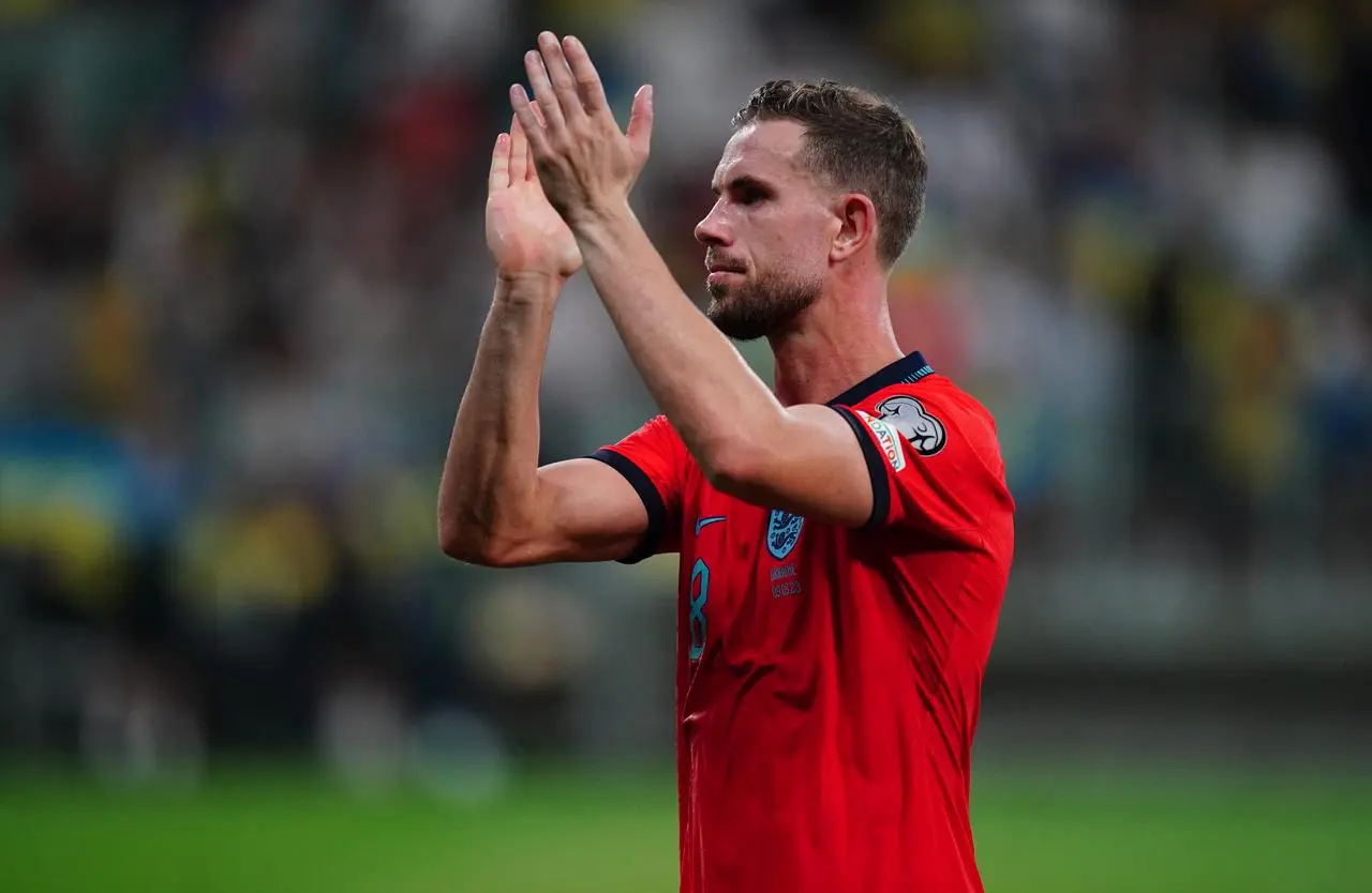 Jordan Henderson started for England against Ukraine