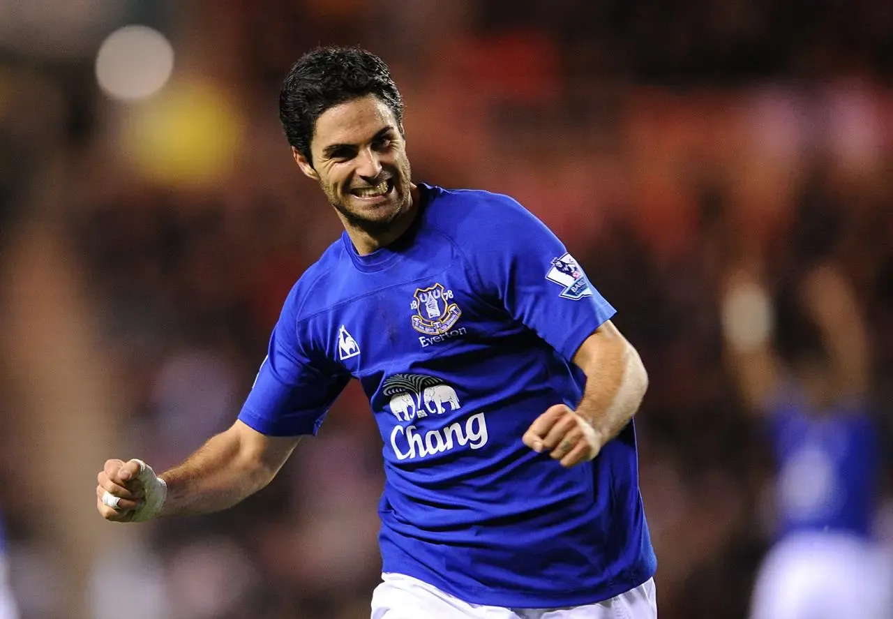 Arteta spent six years at Everton as a player