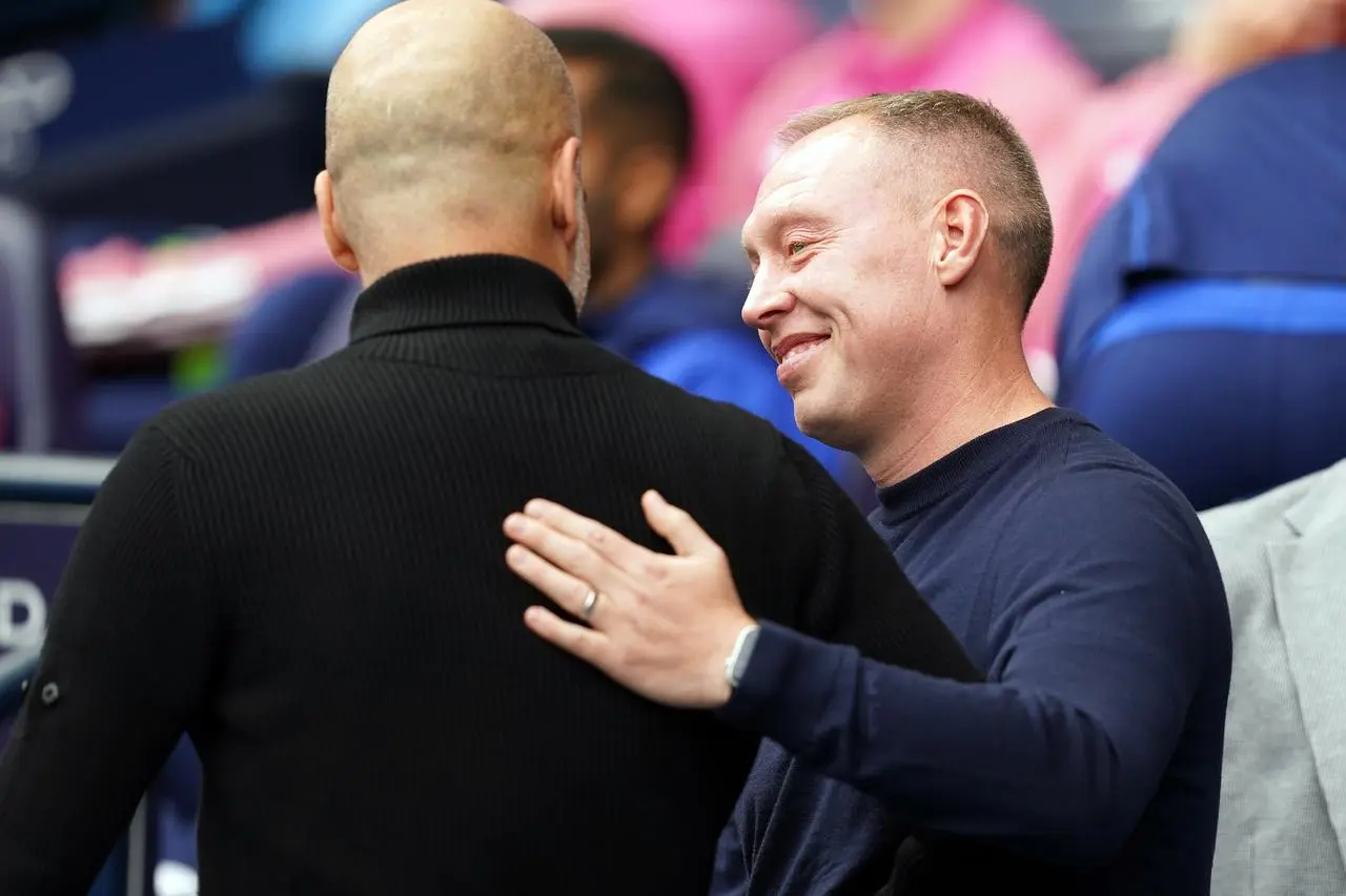 Forest boss Steve Cooper, right, saw positives in his side's display