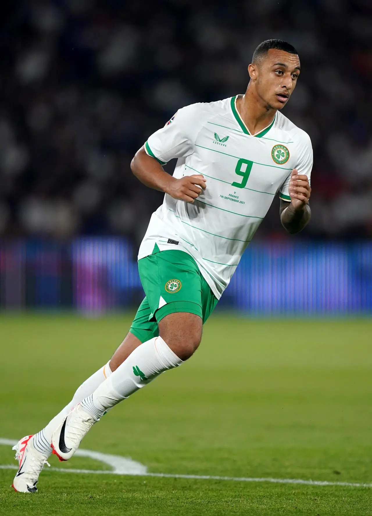 Adam Idah led the line for the Republic of Ireland in Paris