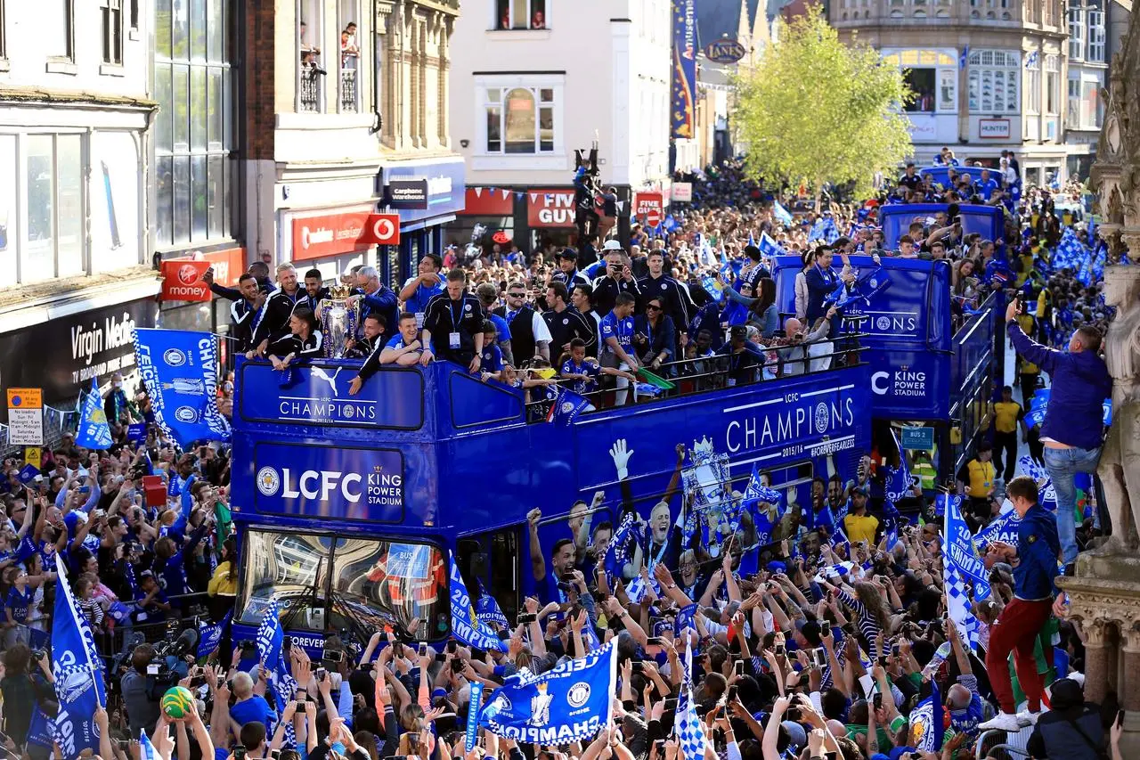 Leicester celebrate