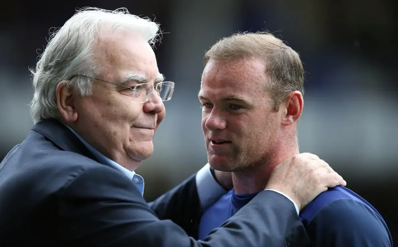 Bill Kenwright with Wayne Rooney