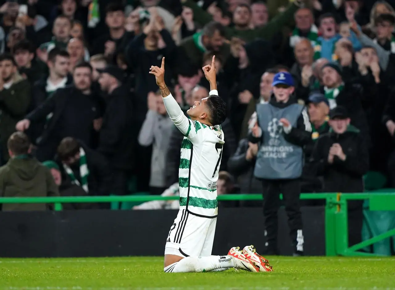 Luis Palma celebrates a goal - before VAR intervened