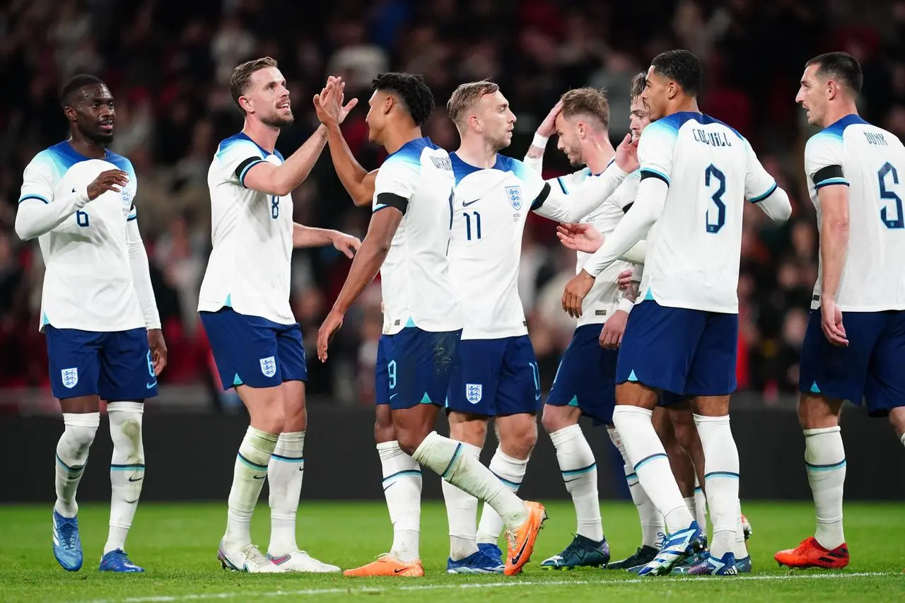 England celebrate