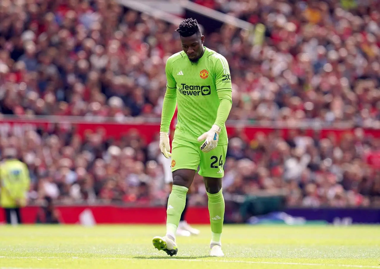 United goalkeeper Andre Onana (Nick Potts/PA)