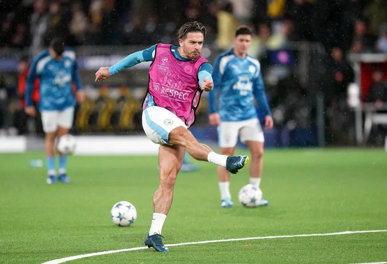 Jack Grealish came back into City's line-up at Young Boys in midweek (Zac Goodwin/PA)