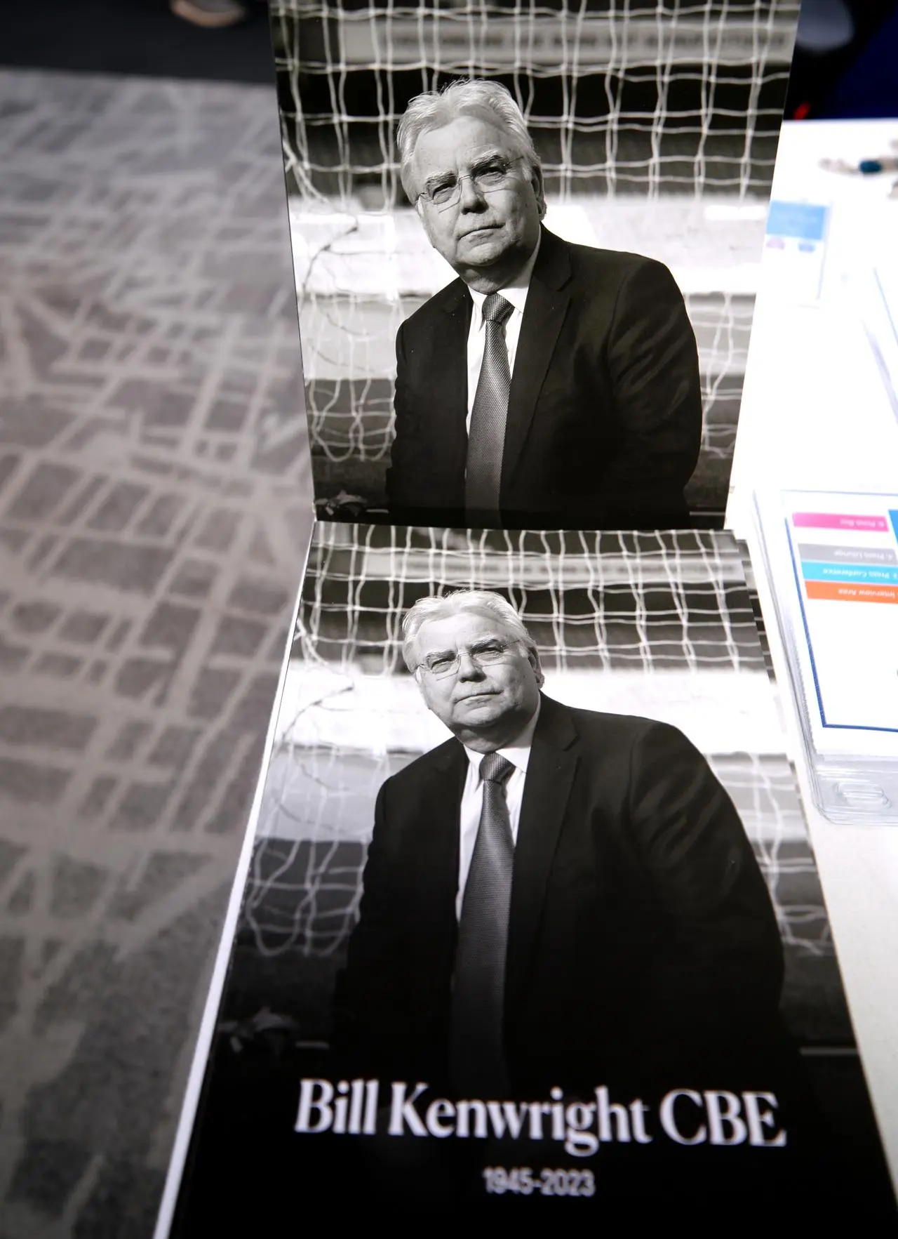 The matchday programme contained tributes to Bill Kenwright 