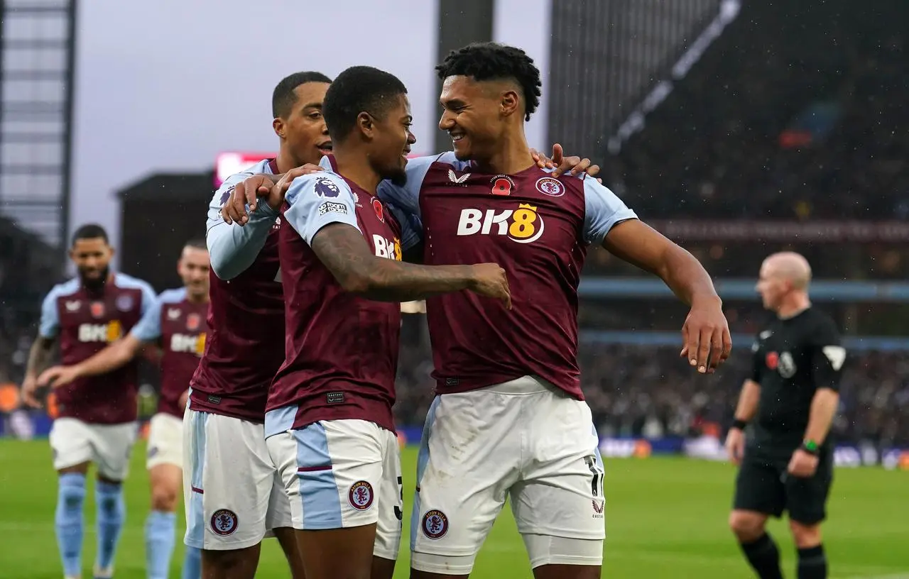 Aston Villa beat Fulham on Sunday to make it six straight league wins at Villa Park