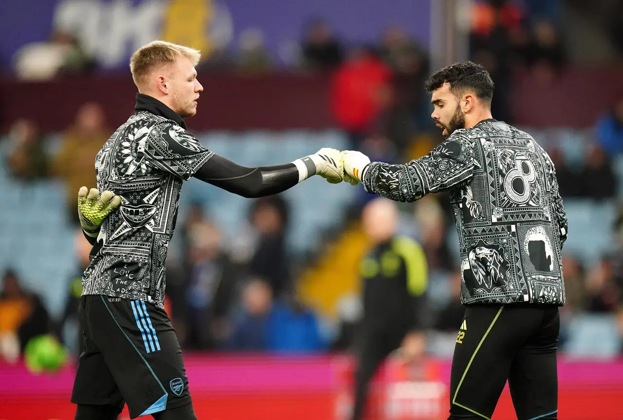 David Raya (right) believes he and Aaron Ramsdale (left) have both improved