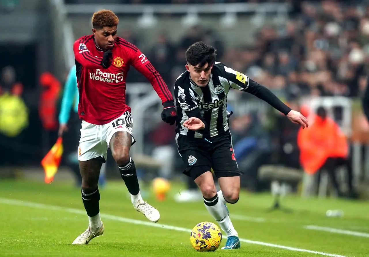 Manchester United’s Marcus Rashford was replaced after 61 minutes at St James' Park