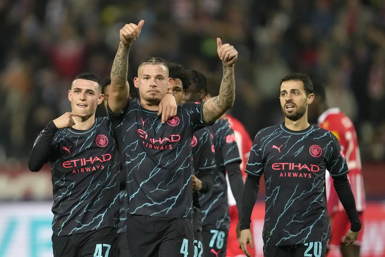 Manchester City celebrate