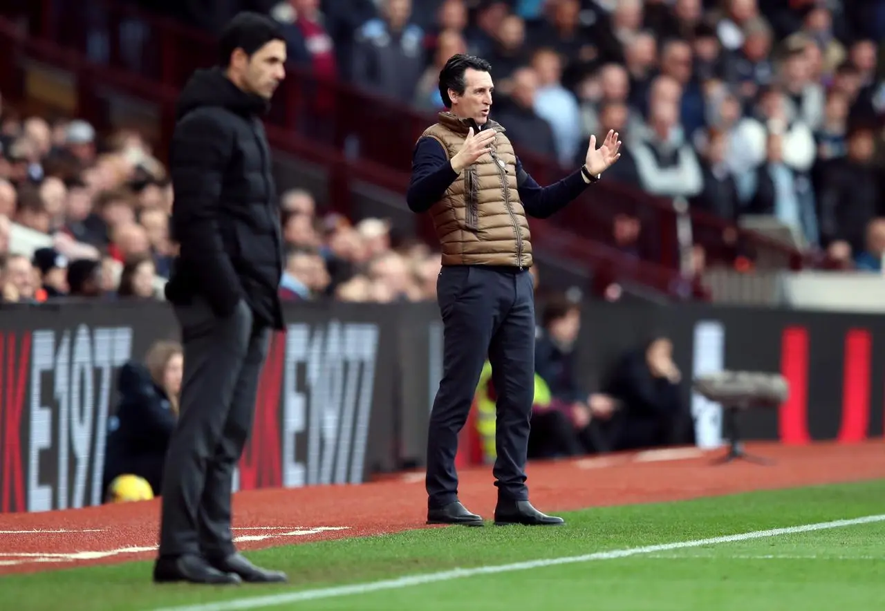 Unai Emery, right, is someone who Mikel Arteta admires