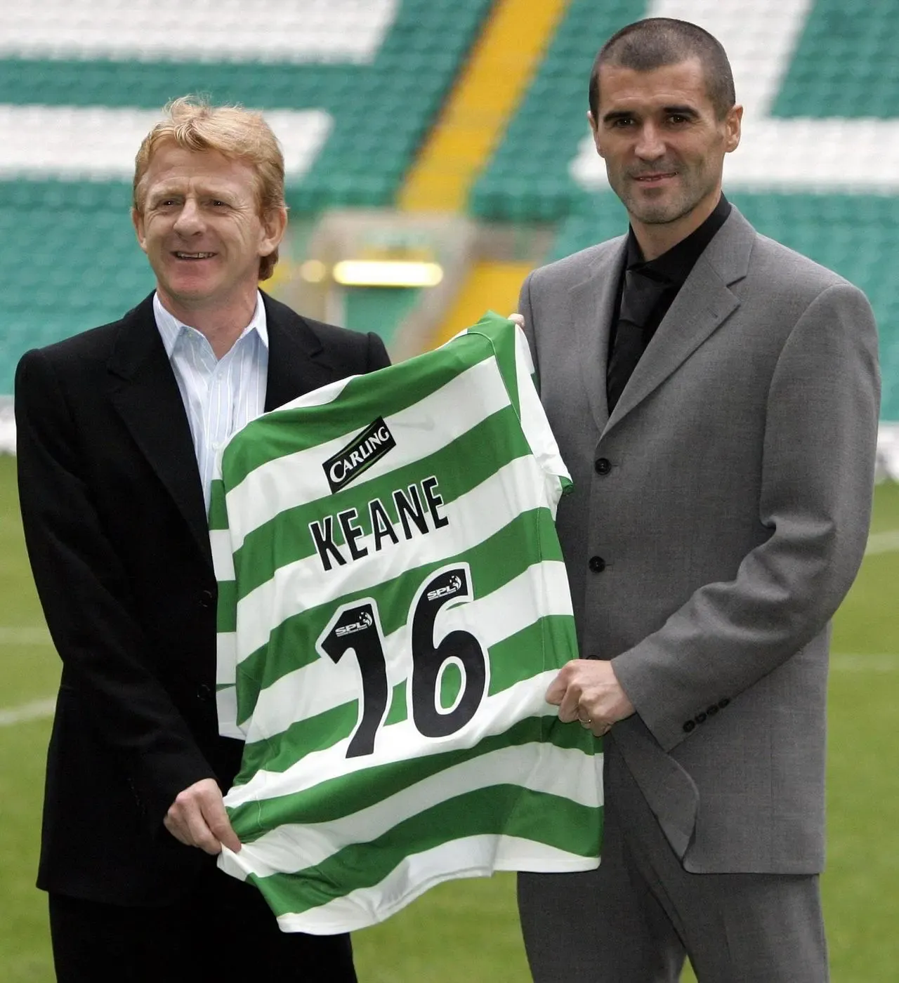 Gordon Strachan and Roy Keane