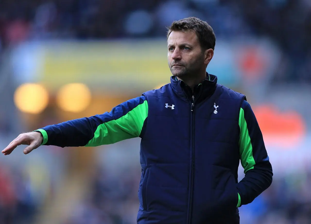 Sherwood on the touchline (Nick Potts/PA)